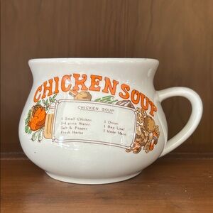 Vintage Chicken Soup Recipe Mug